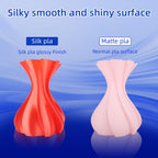 3DHoJor Silk PLA Filament 1.75mm, PLA Filament 1.75mm Silk Shiny 3D Printer Filament, 1kg*2 Cardboard Spool, Dimensional Accuracy +/- 0.03 mm, Fit Most FDM Printer(Silk Red+Blue)