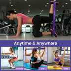 WIKDAY Resistance Bands for Working Out Exercise Loop Bands Workout Bands Set for Men Women Body Stretching, Training, Home Workout, Physical Therapy, Booty Legs, Set of 5 (Purple)