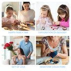 HopeRock Ultra Quiet Rock Tumbler Kit, Rock Polisher with Noise Reduction Cover for Kids, Adults & Rock Collector, 3-Speed Motor & 9-Day Timer, Great STEM Science Kit Gift for Age 8+, Boys Girls Toys