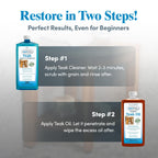 AquaTeak Care Kit: Premium Teak Oil & Teak Cleaner & Brightener