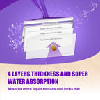 Mop Pad Refill Compatible with Swiffer WetJet Spray Mop, Wet Jet Mopping Pads for All Purpose Multi Surface Hardwood Floor Cleaning, 4 Layers Thickened and Super Absorbent, 100 Count.