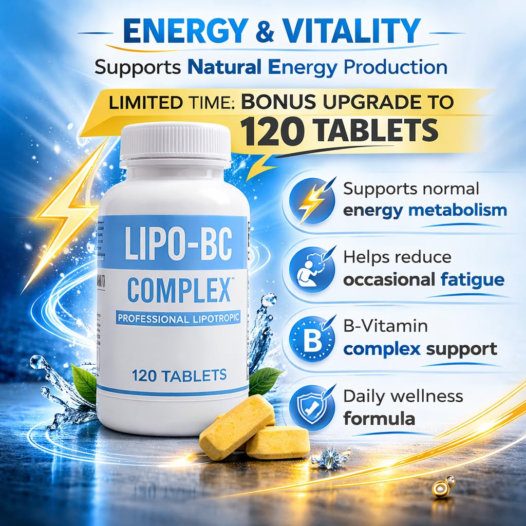 Lipo BC, Lipo B-Complex 90 Tablets. New Label with Best by Date, Same Formula.