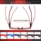 JOSCHOO 6 Pack Computer Reading Glasses for Women and Men with Comfortable Spring Hinges for Men and Womens Readers (6 Mix Clour, 2.50, x)