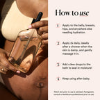 HATCH Belly Oil, Pregnancy & Postpartum Skincare for Stretch Marks, Quick-Drying for Full Body & Soothes Irritation, Plus Vegan, Clean & Plant-Based, 6.7 Fl Oz