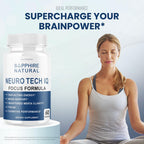 (5 Pack) Neuro Tech IQ Brain Supplement Neurotech Iq Focus Formula Pills (300 Capsules)