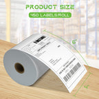 MFLABEL 4x6 Direct Thermal Shipping Labels - 40 Rolls of 450 Labels/Roll, Compatible with Zebra 2844/ZP450/ZP500/ZP505, USPS/FedEx/UPS/Amazon Shipping, Smudge-Resistant & Permanent Adhesive