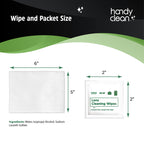 HandyClean Pre-Moistened Lens Cleaning Wipes, Eyeglass Wipes, Screen Wipes, 200 ct of 6 x 5 inches Individually Packed Lens Cleaner Wipes