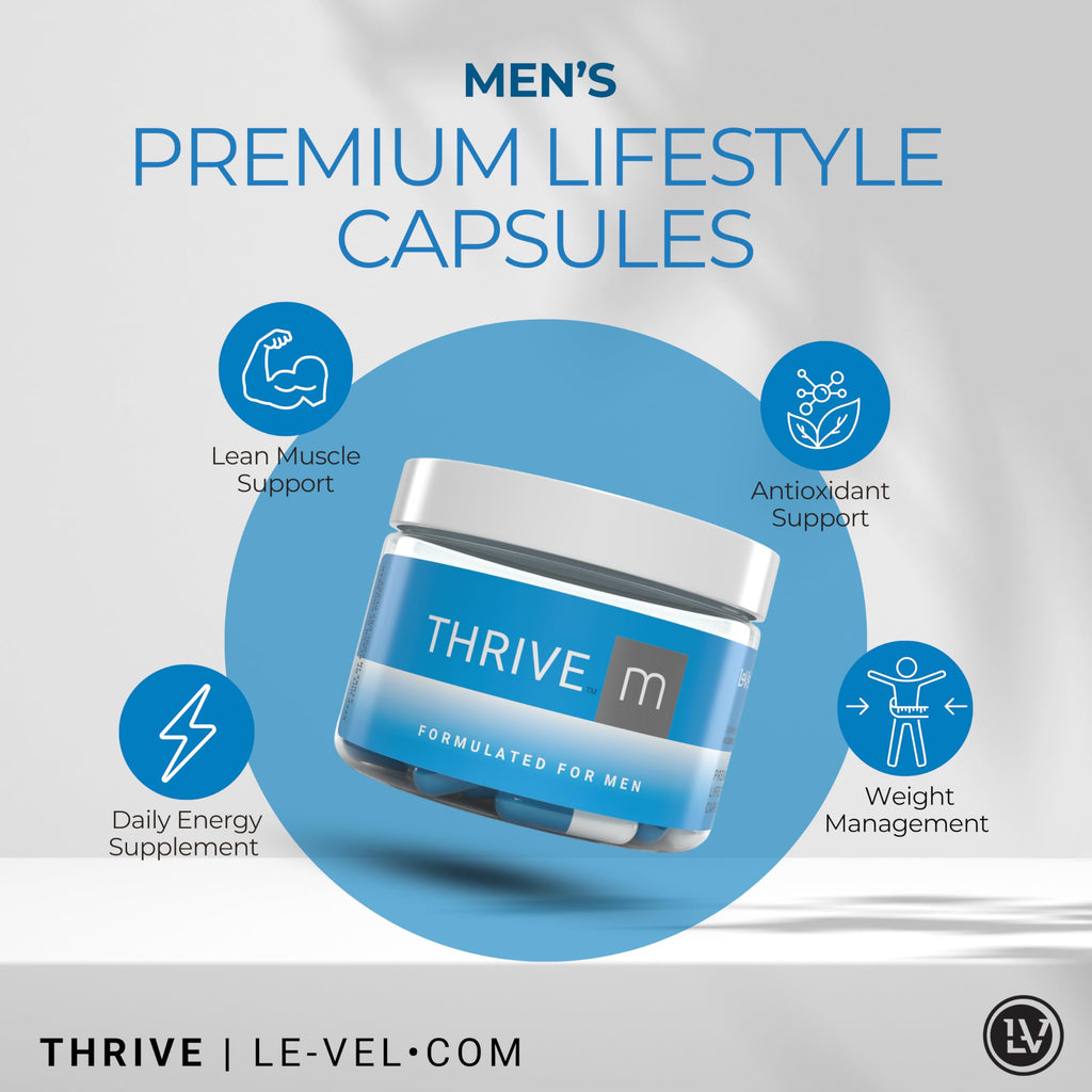 Le-Vel Thrive M Premium Lifestyle Capsules for Men – (1 Bottle (60 Servings))