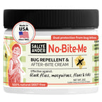 SALLYEANDER No Bite Me Natural Bug & Insect Repellent Lotion - DEET-Free Anti-Itch Cream - Safe for Kids, Infants & Adults - Repels Mosquitoes, Black Flies, Fleas & Ticks - Made in USA, 2oz