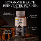 SOLARAY DIM Supplement for Men - Clinically Studied DIM 200mg Supports Hormone Balance - Plus Zinc and Quercetin - Vegan, Gluten Free, 60 Day Money-Back Guarantee - 30 Servings, 60 VegCaps
