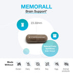 XYMOGEN MemorAll - Brain & Memory Support - Ginkgo Biloba, Bacopa, and B Vitamins - Gluten-Free, Dairy-Free & Non-GMO - 60 Capsules