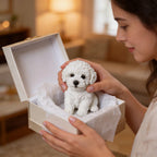 Outdoor Dog Statue Resin Figurine Garden Ornament-This Charming Dog Statue Brings a Warm, Lifelike Presence to Any Outdoor Space. Designed with a Gentle Sitting Pose, It Blends Naturally with Gardens