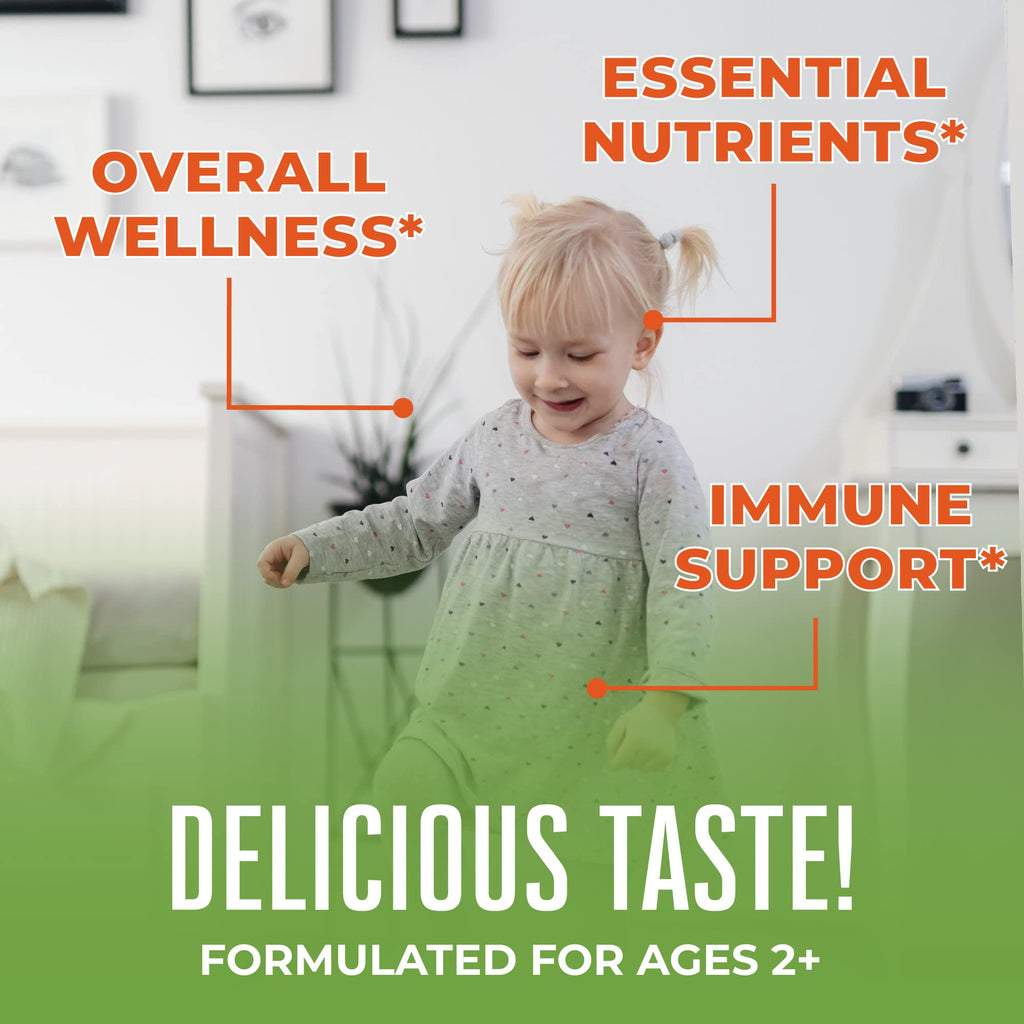 MaryRuth Organics Sugar Free Vitamin Gummies for Kids Age 2 | 2 Month Supply Multivitamin with Vitamin C, D3, Zinc | 1 Gummy Per Day | Toddler Vitamins | Sugar Free | Vegan | Non GMO | 60 Count