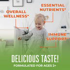 MaryRuth Organics Sugar Free Vitamin Gummies for Kids Age 2 | 2 Month Supply Multivitamin with Vitamin C, D3, Zinc | 1 Gummy Per Day | Toddler Vitamins | Sugar Free | Vegan | Non GMO | 60 Count