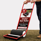 Sticker Burr Roller Remover Yard Tool, 18" Extra Wide, Push Model 2.0
