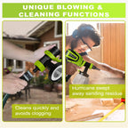 VONFORN Paint Sprayer, HVLP Spray Gun with Cleaning & Blowing Joints, 4 Nozzles and 3 Patterns, Easy to Clean, for Furniture, Cabinets, Fence, Walls, Door, Garden Chairs etc. VF803 VF803 Dark Green