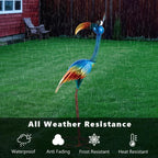 DREAMSOUL Metal Bird Garden Statues 30" Funny Patio Lawn Decor