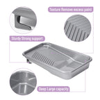 Bates- Paint Tray Set, 9 Inch, 12 pcs, 1x 9 Inch Paint Roller Tray, 10x Disposable Tray Liners & 1x Roller Frame