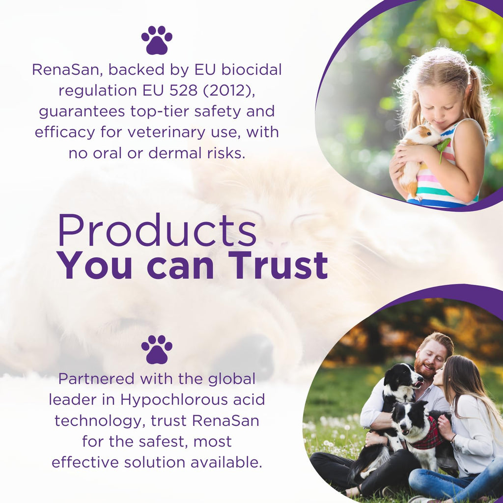 RenaSan Animal Antiseptic Ear Drops – Ear Disinfection, Kills bacteria, Stops Odours, Scratching & Discomfort, Anti-fungal (Yeast), Veterinary-grade, for Dogs, Cats & all other animals (100ml)