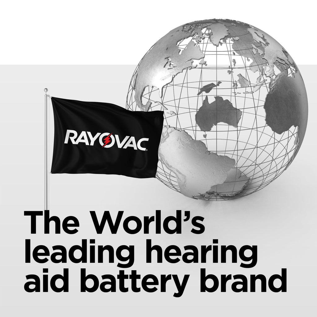 Rayovac Extra Hearing aid Batteries Size 10. Long-Lasting Mercury-Free zinc-air Hearing aid Batteries - 1.45v. (60 Batteries)