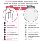 Thickened Tube Garden Arch Arbor Metal Trellis for Climbing Plants Outdoor