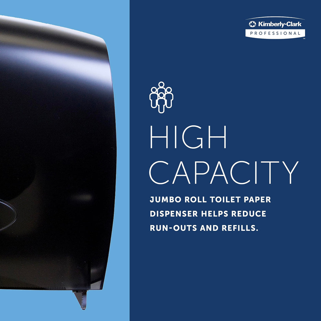Scott Professional Jumbo Roll Toilet Paper Dispenser, Black (09551)