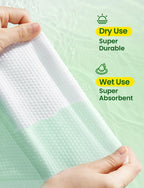 Elvira 200 Count (2 Pack) Disposable Face Towels, Biodegradable Skincare Facial Cleansing Towels, Ultra Soft & Thick Makeup Remover Dry Wipes, Lint-Free & Vegan for Sensitive Skin, Travel Essential