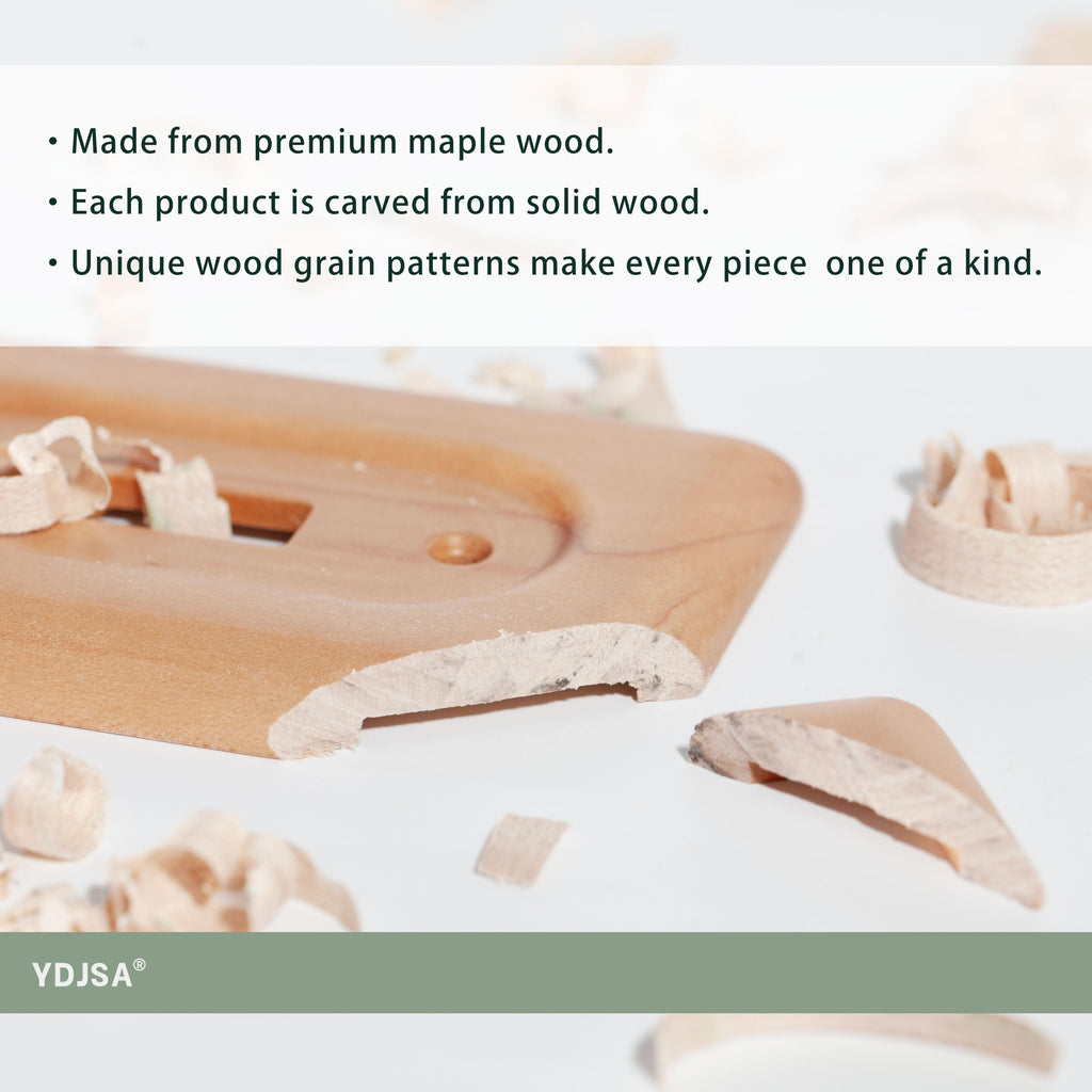 YDJSA Decorative Wall Plates Maple Wood Cover Plate For Blank Wall Plate Cover
