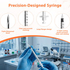 100 Pack Syringes with Needle, U-100 1ml 30G 5/16" 8mm Syringe