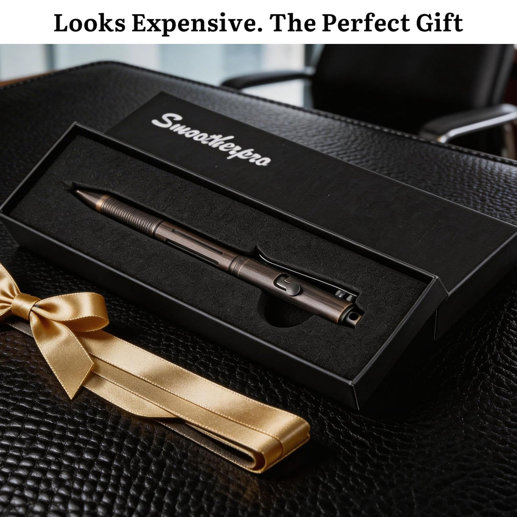 SMOOTHERPRO Solid Brass Bolt Action Pen, Compatible with Pilot G2 Refill