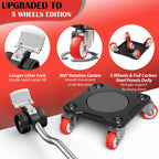 EZ 2MOVE Heavy Duty Furniture Movers with 5-Wheel Dollies, Furniture Dolly Set with Lifter & Base, 360° Swivel Casters, Non-Slip Pads, Up to 2000 lbs Load Capacity