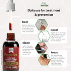 Beelife Red Bee Propolis Extract,100% Pure Extract Bee Propolis Tincture, High Artepillin-C Levels - Natural Immune Support- from Brazil, Certified ISO 22000, Kosher (30ml/ 1Fl.Oz)