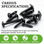 mxuteuk 280PCS Automotive Screws Kit,#8#10#12#14 Phillips Head Automotive Body Self Tapping Screws(24 Size)