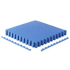 CAP Barbell 1/2-Inch Interlocking EVA Foam Exercise Puzzle Mat Home Gym Flooring - 1 Pack | 24" x 24" x 1/2" | Diamond Pattern - Blue