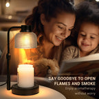 Candle Warmer Lamp with Timer, Birthday Gift for Women, House Warming Gift