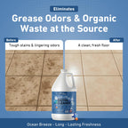 Creative Scents Multipurpose Enzyme Cleaner & Odor Remover | Super Concentrated for Floor, Carpet, Drain | Pet Urine Odor Eliminator | Enzyme Cleaner for Cat Urine & Dog Poop | 1 Gallon - Ocean Breeze
