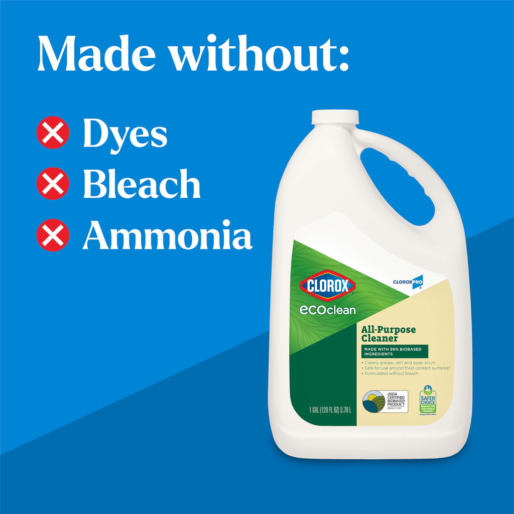 CloroxPro Clorox EcoClean All-Purpose Cleaner Refill, 128 Fluid Ounces