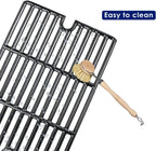 GRISUN 16.5" Cast Iron Cooking Grates for Charbroil Smoke Hollow, Grill Grates Replacement Parts for Gas Grill Model Smoke Hollow PS9900, 7000CGS, Charbroil 463722315 463722313 463750914