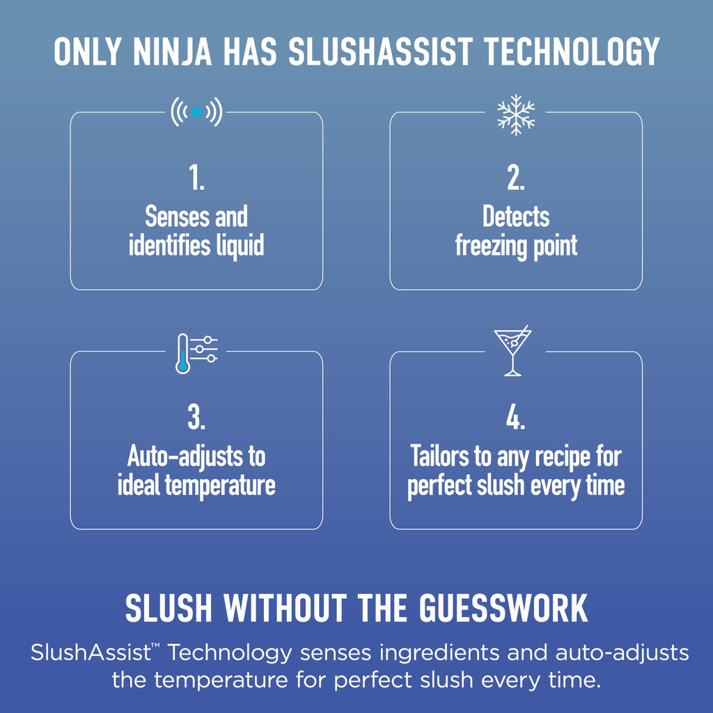 Ninja SLUSHi Max XXL Smart Frozen Drink Maker, Top Performance and Smart Technology, Party Size 150 Ounces Capacity, No Ice Needed, 6 Programs, Ideal Temp and Texture up to 12 Hours, Peach, FS605