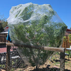 2 Pack 13x13 FT Fruit Tree Net Bags, Zipper Bird Net Cover for Apple Trees