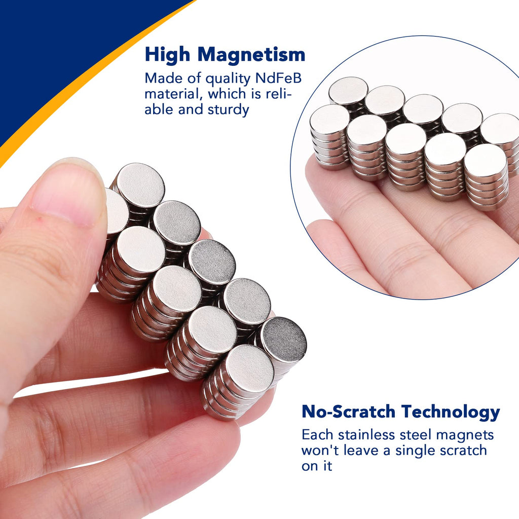 DIYMAG 80 Pack Small Strong Magnets, 10x3mm Rare Earth Magnet