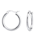 Savlano 925 Sterling silver Round Hoop Earrings for Women & Men Comes in 10MM-25MM (18)