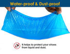 Shoe Covers Disposable Recyclable -200 Pack(100 pairs) 15.7'' Hygienic Shoe & Boot Covers Waterproof Non-slip Shoe Booties for Indoors (Large Size - Up to US Men's 11 & US Women's 13)