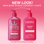 Hempz Brazilian Berry Beauty Actives Lotion with Peptides and Amino Acids, Hydrating and Firming Moisturizer for Body, Hands and Feet 17 oz.