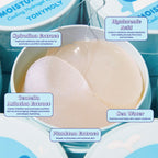 TONYMOLY Moisture Boost Cooling Hydrogel Eye Patches – Hydrating & Refreshing Under Eye Patches with Hyaluronic Acid, Spirulina & Plankton, 30 Pairs