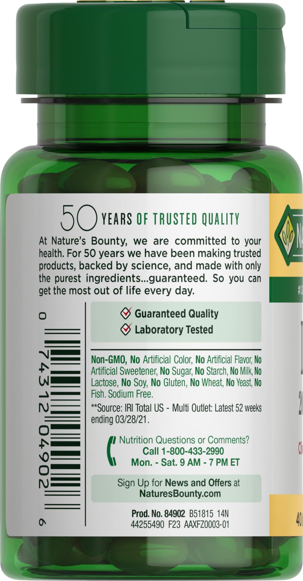 Nature's Bounty Lutein Pills, Eye Health Supplements and Vitamins, Support Vision Health, 20 mg, 40 Softgels (Pack of 2)