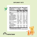 Amazon Brand - Mama Bear Organic Kids Multivitamin Gummies, Berry, Cherry & Orange, 60 Count, 1 Month Supply (Packaging May Vary)