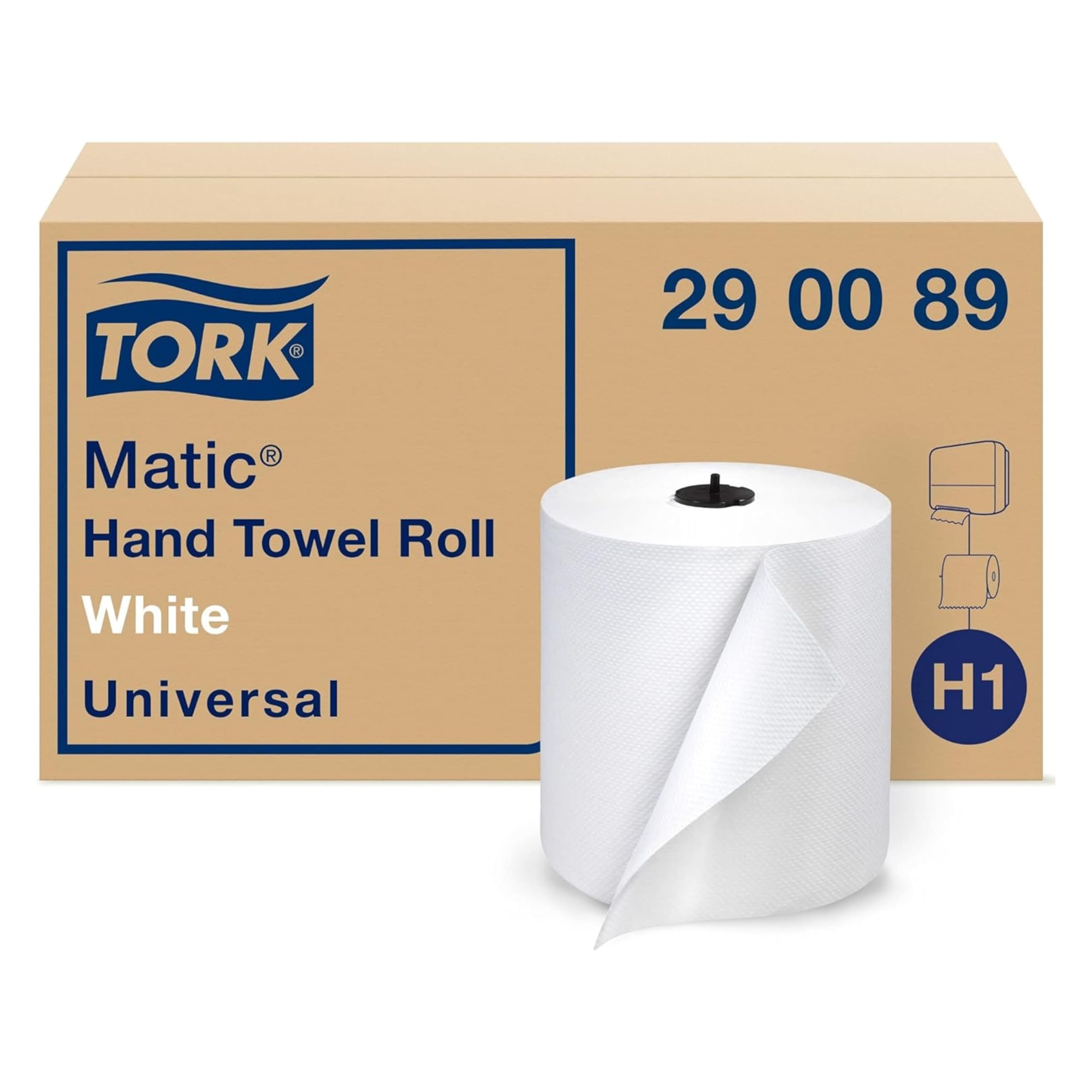 Tork Matic Paper Hand Towel Roll White H1, 6 Rolls x 700 ft, 290089