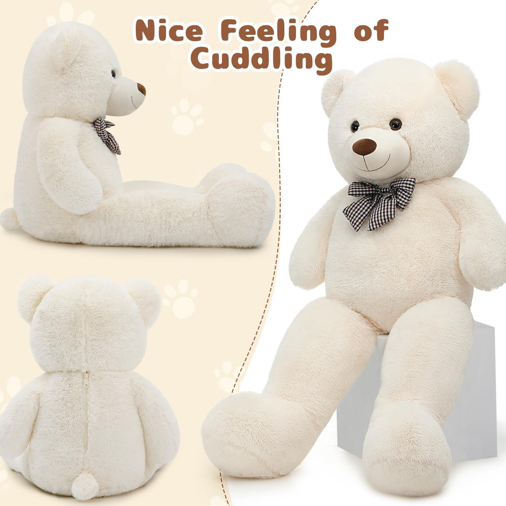 MaoGoLan 47 Inch Giant Teddy Bear, Classic Beige Plush Gift