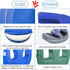 Duzzy Patient Turning Device, Turnover Device, Waterproof Detachable PU Leather Turning Pillow, Lift Assist Nursing Help The for Bedridden Elderly Patients Products (Blue)